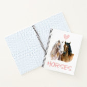 I Love Horses Portrait Notitieboek (Binnen)