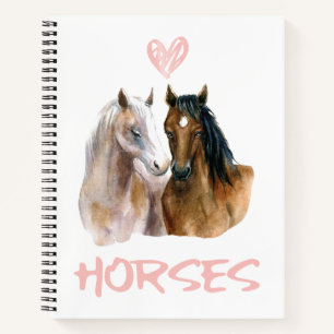 I Love Horses Portrait Notitieboek