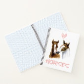 I Love Horses Portrait Notitieboek (Binnen)