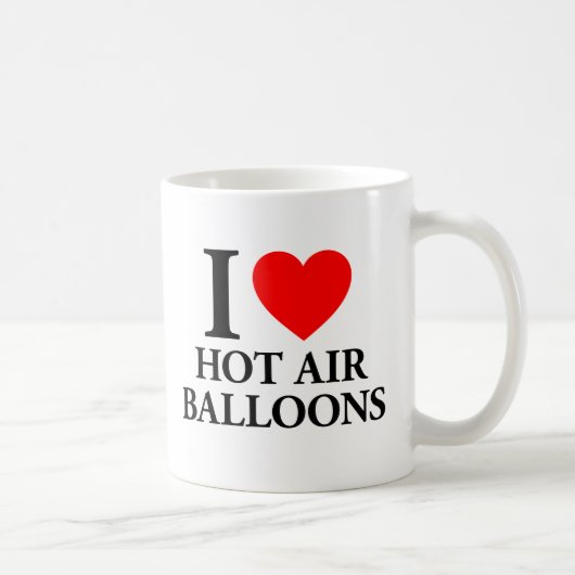 I Love Hot Air Balloons Koffiemok (Rechts)
