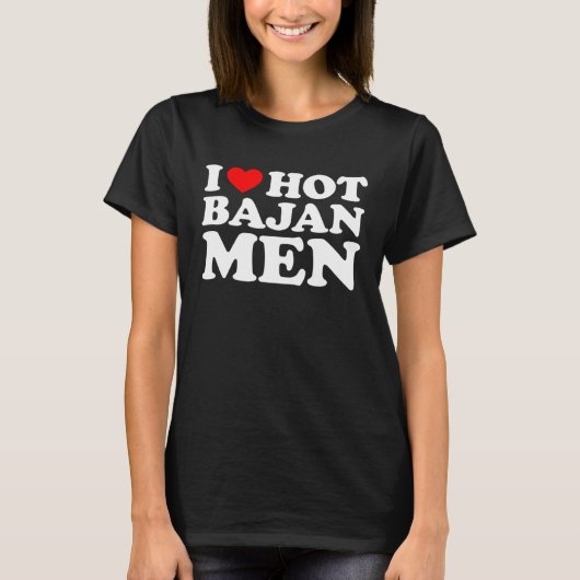 I Love Hot Bajan Men T-shirt (Voorkant)