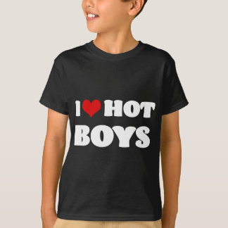 I Love Hot Boys I Heart Hot Boys T-shirt