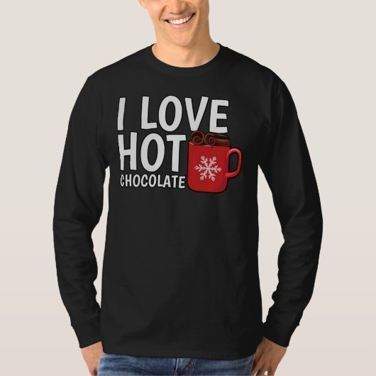 I Love Hot Chocolate T-shirt (Voorkant)