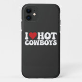 I Love Hot Cowboys Case-Mate iPhone Case (Achterkant)