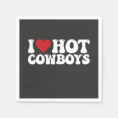 I Love Hot Cowboys Servet (Voorkant)