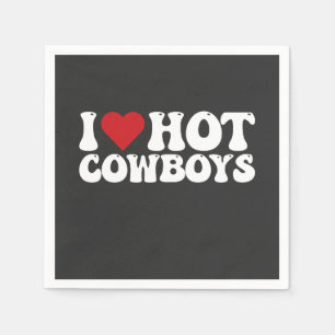 I Love Hot Cowboys Servet