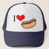 I Love Hot Dog Trucker Pet (Voorkant)