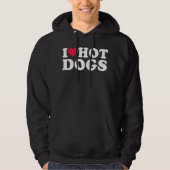 I Love Hot Dogs Hoodie (Voorkant)