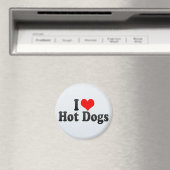 I Love Hot Dogs Magneet (Insitu (Vaatwasser))