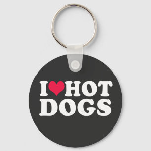 I Love Hot Dogs Sleutelhanger