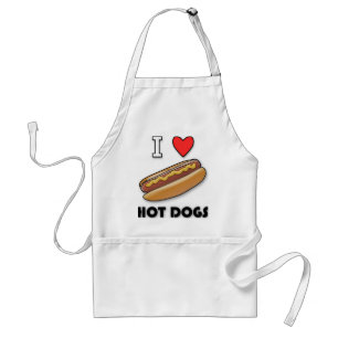 I Love Hot Dogs Standaard Schort