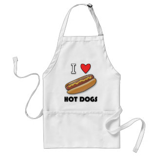 I Love Hot Dogs Standaard Schort