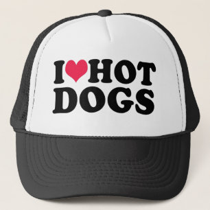 I Love Hot Dogs Trucker Pet