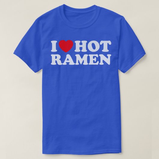 I Love Hot Ramen T-shirt (Design voorkant)