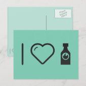 I Love Hot Sauce Briefkaart (Voorkant / Achterkant)