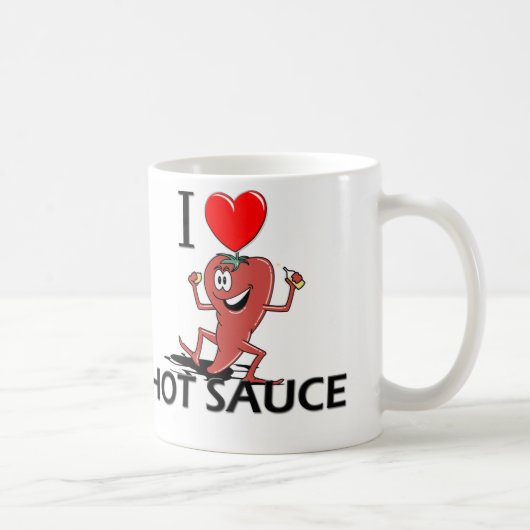 I Love Hot Sauce Koffiemok (Rechts)