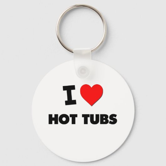 I Love Hot Tubs Sleutelhanger (Voorkant)