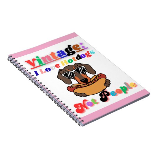 I Love Hotdogs,not People  Notitieboek (Rechterzijde)