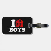 I Love Hotel Boys Bagagelabel (Achterkant horizontaal)