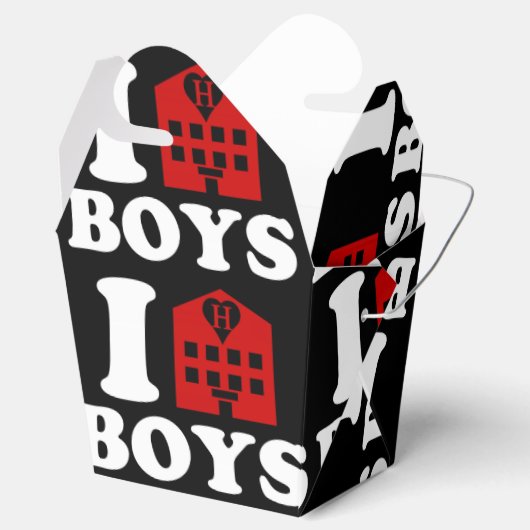 I Love Hotel Boys Bedankdoosjes (Geopend)