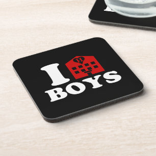 I Love Hotel Boys Bier Onderzetter