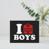 I Love Hotel Boys Briefkaart (Staand voorkant)