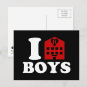 I Love Hotel Boys Briefkaart (Voorkant / Achterkant)