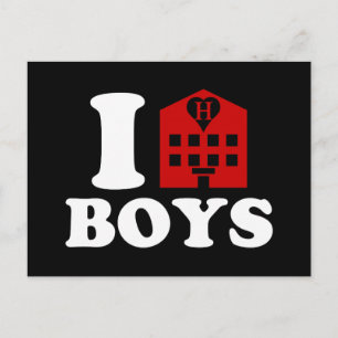 I Love Hotel Boys Briefkaart