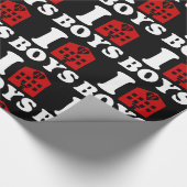 I Love Hotel Boys Cadeaupapier (Hoek)