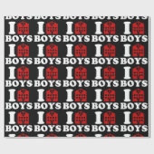 I Love Hotel Boys Cadeaupapier (Vlak)
