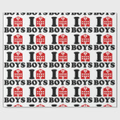 I Love Hotel Boys Cadeaupapier (Vlak)