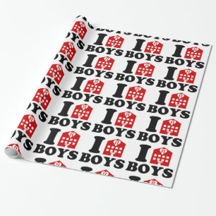 I Love Hotel Boys Cadeaupapier