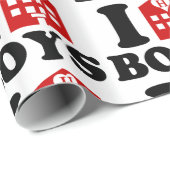 I Love Hotel Boys Cadeaupapier (Rol Hoek)
