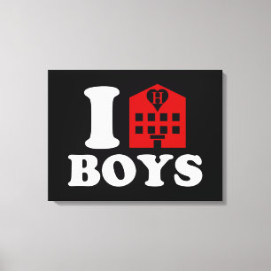 I Love Hotel Boys Canvas Afdruk