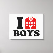 I Love Hotel Boys Canvas Afdruk (Voorkant)