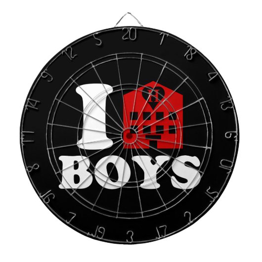 I Love Hotel Boys Dartbord (Voorkant)