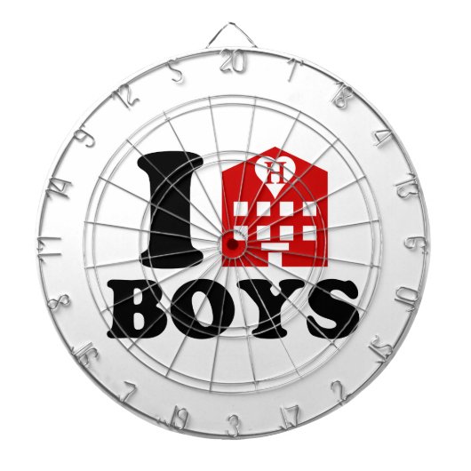I Love Hotel Boys Dartbord (Voorkant)