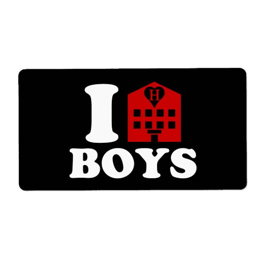 I Love Hotel Boys Etiket (Voorkant)