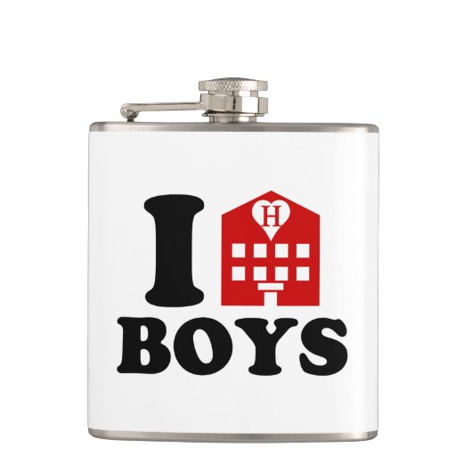 I Love Hotel Boys Heupfles (Voorkant)
