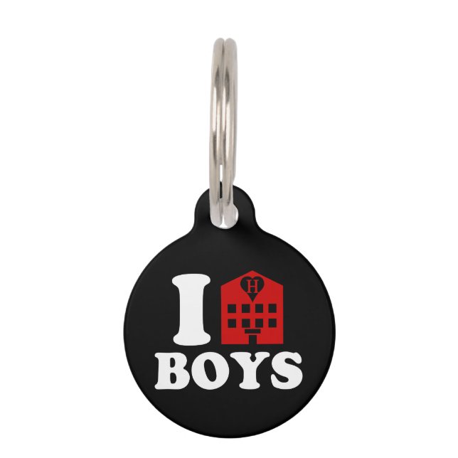 I Love Hotel Boys Huisdierpenning (Voorkant)