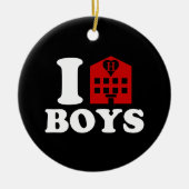 I Love Hotel Boys Keramisch Ornament (Voorkant)
