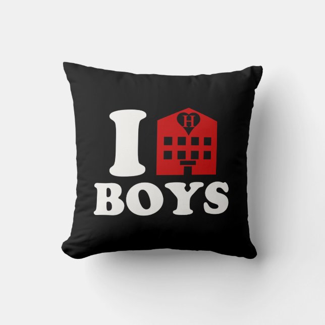 I Love Hotel Boys Kussen (Voorkant)