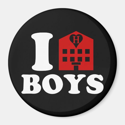 I Love Hotel Boys Magneet (Voorkant)