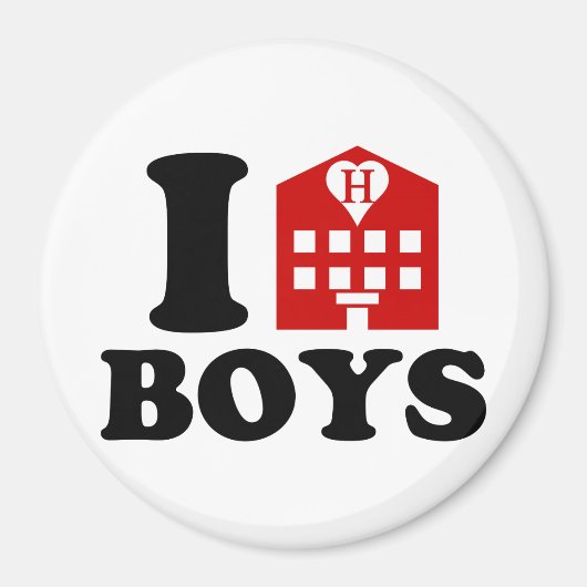 I Love Hotel Boys Magneet (Voorkant)