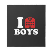 I Love Hotel Boys Notitieblok (Voorkant)