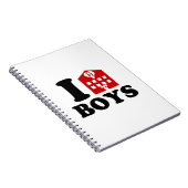 I Love Hotel Boys Notitieboek (Rechterzijde)