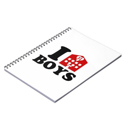 I Love Hotel Boys Notitieboek (Linkerzijde)