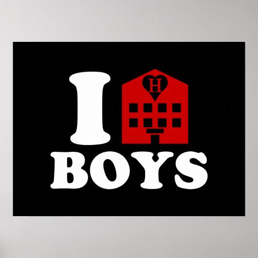 I Love Hotel Boys Poster (Voorkant)