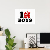 I Love Hotel Boys Poster (Thuiskantoor)