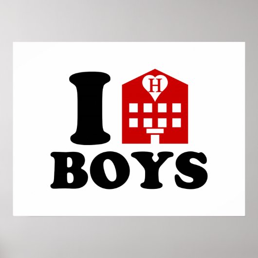 I Love Hotel Boys Poster (Voorkant)